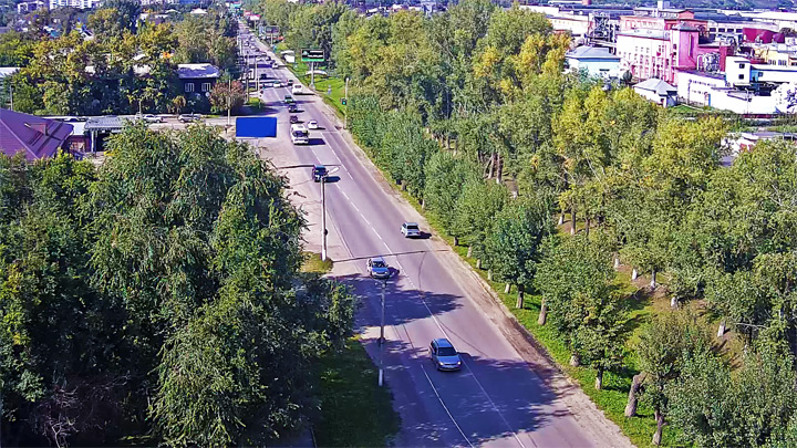 Онлайн веб-камера на перекрёстке Трофимова/Ударная, Бийск